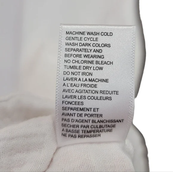 Aimee Kestenberg White Gauzy Waffle-knit Loungewear Cover-up Dress Women’s L - Picture 13 of 16